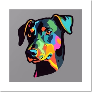 Pop Culture Dobermann Doggy Sticker Posters and Art